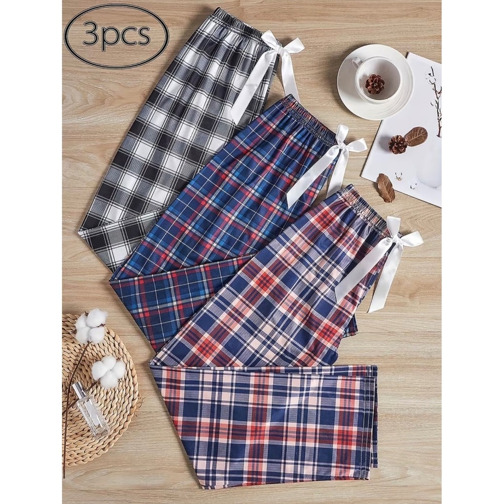 Women's Three-piece Set pants Sleepwear and Loungewear